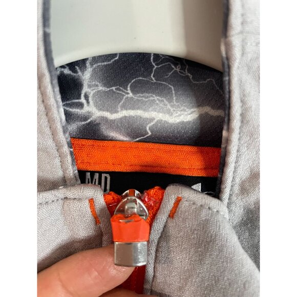 Under Armour Combine Training Mens Medium Full-Zip Jacket Grey/Orange - Picture 8 of 16